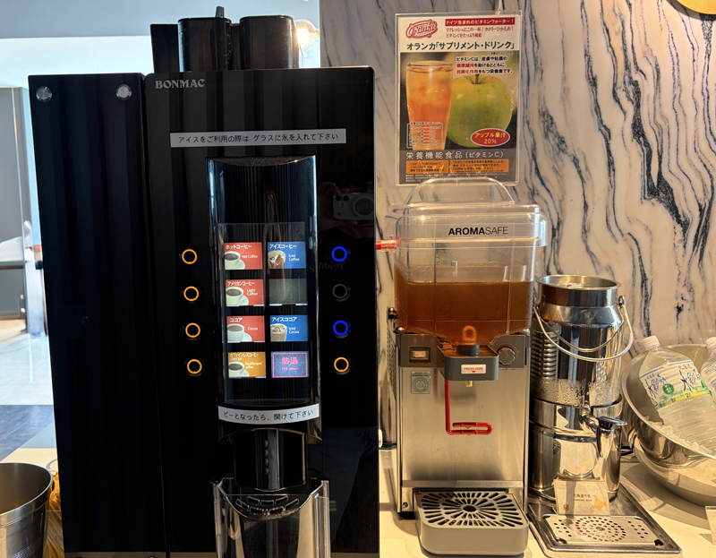 ドリンクコーナーにあるオランカサプリメントドリンク健康機能食品ビタミンC