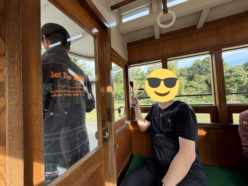 鉄道馬車の車内の様子